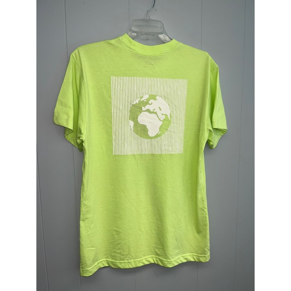 Alpine Design Men's Graphic Tee Lime Green Earth Africa World‎ NWT Large 17009